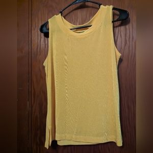 Neon yellow tank top, size S